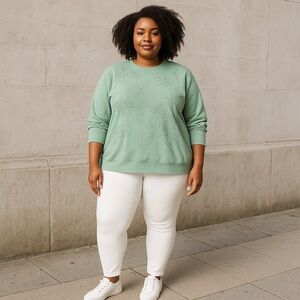 Cato | PLUS SIZE SOLID LEGGINGS IVORY BREEZE